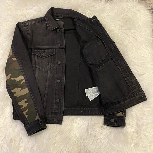 Guess Dillon Jacket- black faded denim jacket - Picture 2 of 7